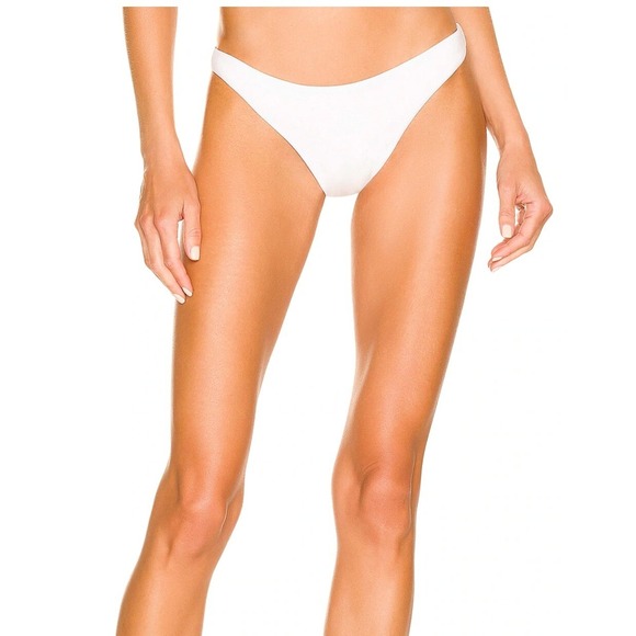 NWT Eberjey So Solid‎ Dree Bikini Bottoms - Ecru White Swimwear - Size L W1450DR - Picture 1 of 8